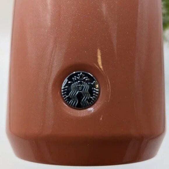 Starbuck 16oz White & Peach Stainless Steel Insulated Tumbler - Picture 2 of 9